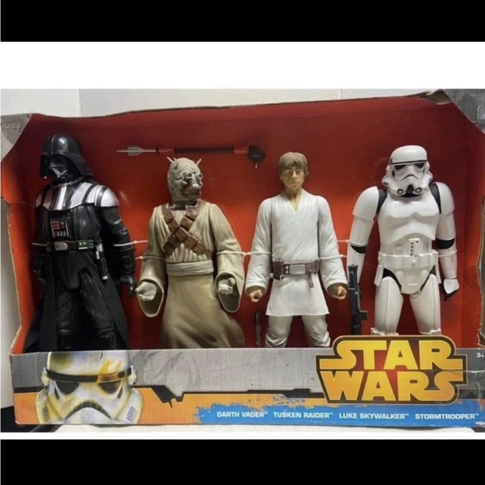 Star Wars 4 Pack 18 Inch Figures- Darth Vader, Tusken, Luke & Stormtrooper JAKKS